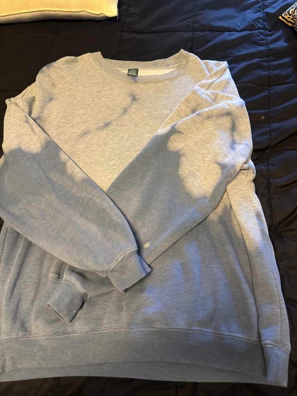 Wild Fable women’s tyedye crew neck sweatshirt blue and gray size large